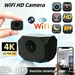 New Wireless Camera 4K Surveillance Security Mini Video Cam Night Vision Motion Detect Camcorder Mini Cam Monitor Smart Home