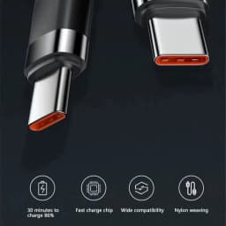 120W Fast Charge Cable PD Quick Charging High Quality USB C TO USB Type C Cable For iPhone Xiaomi 17 Plus Pro Max Samsung S24