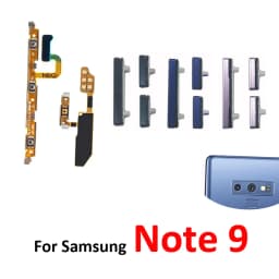 Phone Power Volume Button For Samsung Galaxy Note 9 N960 N960F New On Off Up Down Bixby Key Internal Flex Cable Parts