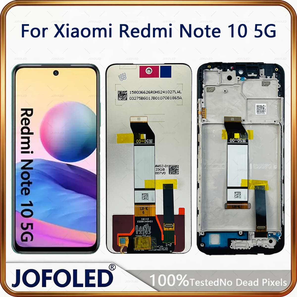 For Xiaomi Redmi Note 10 5G LCD Display Touch Screen Digitizer Assembly M2103K19G M2103K19C LCD Screen Replacement Repair Parts