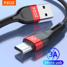 PZOZ Micro USB Cord Cable Fast Charging Data 2M 3M For Samsung S7 Xiaomi Redmi Note 5 Pro Android Mobile Phone Cable Micro USB