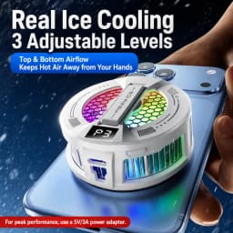 NEW TL181 Pro Mobile Cooler 10W Magnetic/Back-clip Ice Cooling Radiator Digital Display RGB Light Gaming Temperature Control