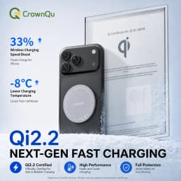 Qi2.2 Wireless Chargers 25W Magnetic Induction USB TypeC Adapter For iPhone 17 16 15 Pro Max 5W Airpods Series Xiaomi Samsung