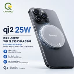 Qi2.2 Wireless Chargers 25W Magnetic Induction USB TypeC Adapter For iPhone 17 16 15 Pro Max 5W Airpods Series Xiaomi Samsung
