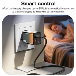 Lenovo 150W Gradient Charging Head Fast Charging Dual USB+Dual Type-C Multi Port for Apple Huawei Samsung Phone Charger