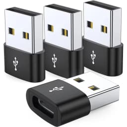 USB 2.0 to Type C Adapter USB C Female to USB A Male Charger Converter OTG Adapter Compatible with for iPhone for iPad Samsung