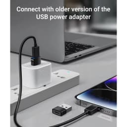 USB 2.0 to Type C Adapter USB C Female to USB A Male Charger Converter OTG Adapter Compatible with for iPhone for iPad Samsung