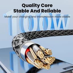 NNBILI USB to Type C Cable 100W Fast Charging Charger USB C to Type C Display Cable For iPhone Xiaomi Huawei Macbook Honor 1m 2m
