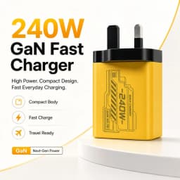 240W GaN Mechanical Multi‑Port Fast Charging USB Travel Adapter EU US Plug for Phone & Laptop Different Digital Gadgets