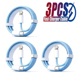 3PCS PD 30W USB Cable For iPhone 14 13 12 11 Pro Max 7 8 14 Plus XS XR Fast Charging USB C Cable Charger Date Wire Accessories