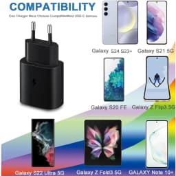 Samsung 25W EU Charger Original Super Fast Charger Type C Adpater Galaxy A17 A55 A35 A25 A15 S26 S25 S24 S23 S22 S21 Z Fold 8 7