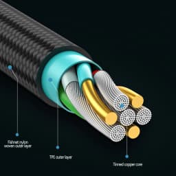 USB Type C Data Cable Type-C Data Cord 90 Degree Elbow Nylon Braided Fast Charging Wire USB to Type c Portable Quick Charge Line