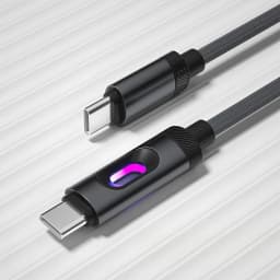 240W LED USBC To Type C To USBC Cable For iPhone 15 16 17 Series PD Fast Charging USB C Data Cord For Xiaomi OPPO Samsung
