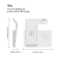 Desktop 3-in-1 Wireless Charger Station For Samsung S26 S25 S24 Ultra Galaxy Watch 8 7 6 5 4 3 Buds3 Pro/Buds Pro2 Fast Charging