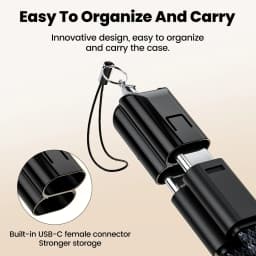 USB Type C to Type C Charging Cable with Short Extension, Keychain Design, Suitable for iPhone 15, 16, Samsung, and Xiao mi