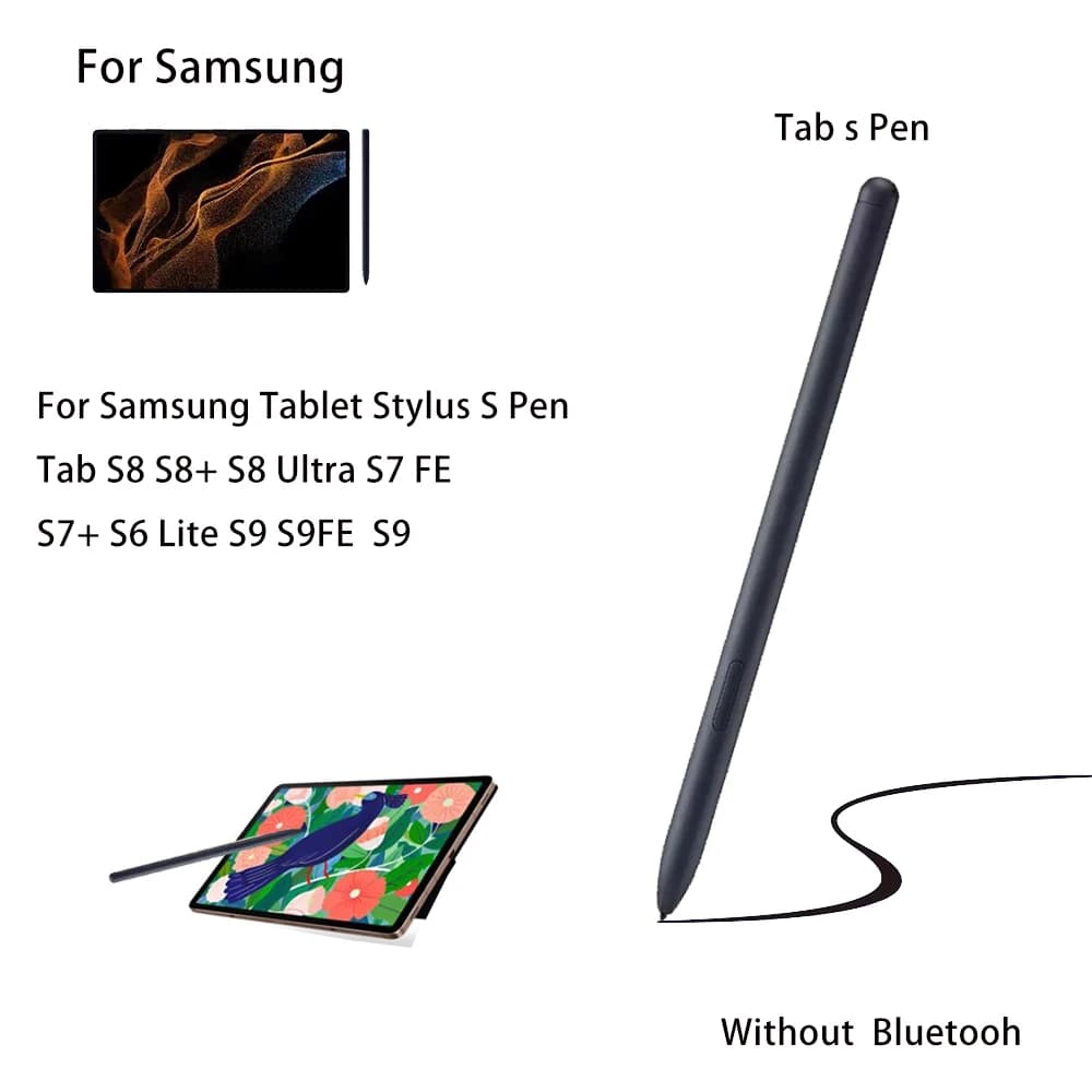 Tablet SPen Stylus Touch Pen For Samsung Galaxy Tablet Tab S10 S8 S9 S9FE S7 FE S6 Lite S7+ S8+ Touch Pen Without Bluetooth