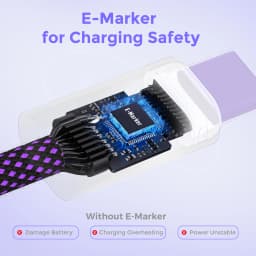 USB C to USB C Cable 240W Fast Charging Type C Charger Cord Braided USBC Cable for iPhone 17 Samsung S25 Laptop MacBook Switch