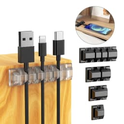 Silicone USB Cable Organizer Clips in Car Home Office Desktop Tidy Management Wire Cord Holder Cable Winder For Mouse Keyboard