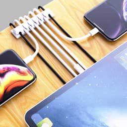 Silicone USB Cable Organizer Clips in Car Home Office Desktop Tidy Management Wire Cord Holder Cable Winder For Mouse Keyboard