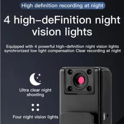 New A9 Mini Handheld Camera 1080P HD Infrared Night Vision Back Clip Recorder Portable Camera for Outdoor Sports Riding 2026