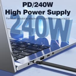 40Gbps Thunderbolt 4 USB C Full Function Cable Flat USB 4 Date Cable 0.15m 1m 8K PD 240W Cord for Thunderbolt3 iPhone 15/16 SSD