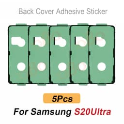 5Pcs Back Cover Adhesive Waterproof Seal Sticker for Samsung S20 S21 FE S22 Plus Ultra Series Rear Housing Glue Repair Sticker