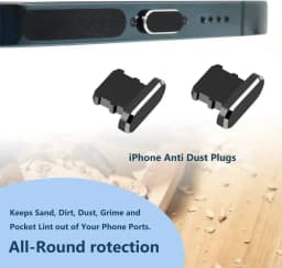 Metal USB C Dust Plug for IPhone 16 15 Pro 14 17 Samsung Xiaomi Android Charging Port Protector Cap Cleaning Brush Cleaner Set