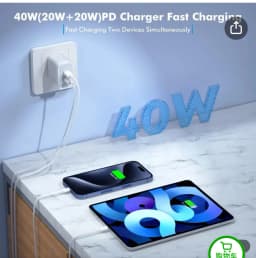 40W Type C Fast Charger For iPhone 16 15 14 13 12 11 Pro Max Plus PD Charging Cable Charger Phone Accessories
