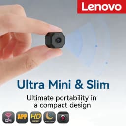 Lenovo Wireless Camera 4K Surveillance Security Mini Video Cam Night Vision Motion Detect Camcorder Mini Cam Monitor Smart Home