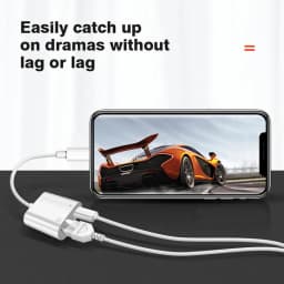 2 in 1 Lightning to Network Card RJ45 Ethernet Adapter Fast Charging Data Transfer Converter For iPhone 14 13 12 Pro Series