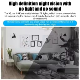 1080P Mini Night Vision Wireless Surveillance Camera Lightweight Clear Portable Motion Detection Premium Quality Mobile Viewing