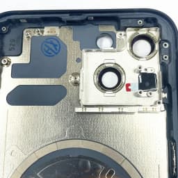 Rear Housing For iPhone 13 13Mini Back Battery Door Rear Glass + Middle Frame Cover ,SIM Tray Side Key Replacement CE Logo