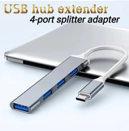 USB HUB Extender 4 Port Splitter Adapter OTG Docking Station For Phone Macbook Pro 13 15 Air PC Laptop Computer Hub
