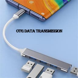 USB HUB Extender 4 Port Splitter Adapter OTG Docking Station For Phone Macbook Pro 13 15 Air PC Laptop Computer Hub