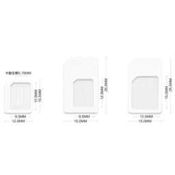 Universal 4 In 1 Micro Nano SIM Card Adapter Micro Sim Convert With Eject Pin Key Mobile Phone SIM Holder Set For Phone Tablet