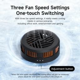 Hagibis Magnetic Cell Phone Cooler Dual-sided Magnetic Phone Cooling Fan Phone Radiator for Gaming Live Streaming iPhone 17 Pro