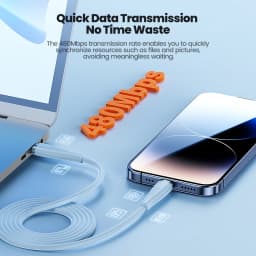 Toocki 2.4A USB Lightning Cable Data Wire for iPhone 14 13 12 Pro Max XR XS 8 7 iPad 9 8 Air 3 AirPods 3 for iPhone Charger Cord