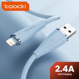 Toocki 2.4A USB Lightning Cable Data Wire for iPhone 14 13 12 Pro Max XR XS 8 7 iPad 9 8 Air 3 AirPods 3 for iPhone Charger Cord