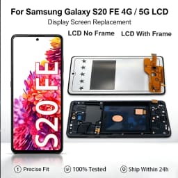 New S20 AMOLED LCD For Samsung Galaxy S20 FE 4G 5G Touch Digitizer Display Assembly Replacement Repair Spare Phone Screen Parts