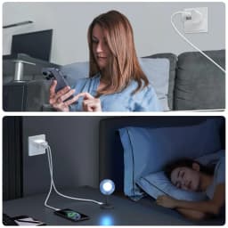 Dual USB Wall Charger,USB Power Adapter Plug, Double USB Wall Plug Adapter, 2-Port USB AU Plug 5V/2.1A Charger For Phone