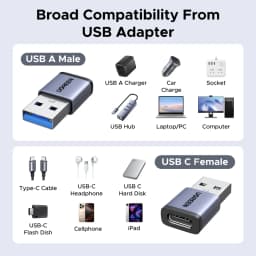 UGREEN USB 3.1 OTG Adapter USB A Male to USB C Female Cable Converters 4 Pack For Macbook Samsung S10 Huawei USB To Type-c OTG