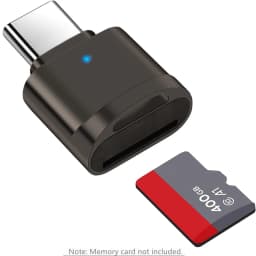 Type C OTG To TF Adapter Micro-SD Memory Card Reader Compatible with Laptops, Tablets, and Smartphones , with chain port