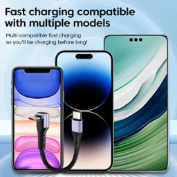 15CM/30CM Short Elbow USB C Cable 66W USB A To Type C Fast Charging Cable for iphone 15 16 Huawei Samsung Xiaomi Power Bank Cord