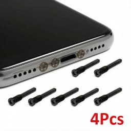 4Pcs Pentalobe Bottom Charging Port Screws Replacement for Apple iPhone 15 14 13 12 11 Pro Max Mini X XS XR 8 7 6S 6 5S
