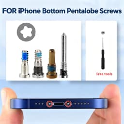 4Pcs Pentalobe Bottom Charging Port Screws Replacement for Apple iPhone 15 14 13 12 11 Pro Max Mini X XS XR 8 7 6S 6 5S