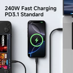 Hagibis USB C to USB C Cable USB 4 Full Function Cable 80Gbps 240W Fast Charging 8K Video Cord For Thunderbolt 5 iPhone 17 Pro