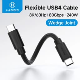 Hagibis USB C to USB C Cable USB 4 Full Function Cable 80Gbps 240W Fast Charging 8K Video Cord For Thunderbolt 5 iPhone 17 Pro