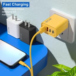 120W USB-C Charger 4 Ports PD Quick Charge 3.0 Type-C USB Phone Chargers Fast Charging Adapter For IPhone17 16 15 Xiaomi Samsung