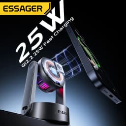 Essager 3 in 1 Magnetic Wireless Charger Qi2.2 25W Fast Charging Stand For iPhone 17 16 Pro Max Apple