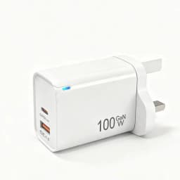 100W GaN USB-C +USBA Charger for MacBook Air ,Samsung Galaxy,Ipad Pro, Phone 17/16/15 and More , Power Bank Quick Charge